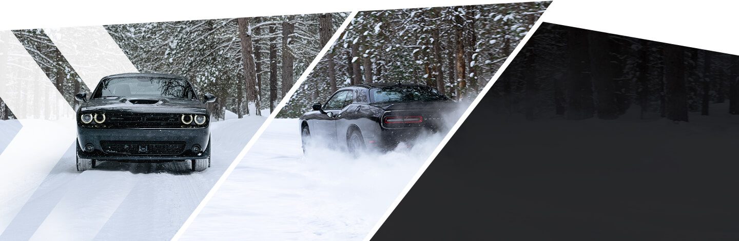 El Dodge Challenger G/T 2021 andando en la nieve.