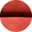 Se muestra tapizado en cuero Nappa negro con refuerzos en gamuza Alcantara®, inserciones perforadas en gamuza Alcantara Ruby Red, costuras decorativas en Ruby Red y logo Bee bordado<br>Disponible en paquete R/T Scat