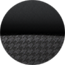 Se muestra tela premium Black Sedoso con inserciones con diseño a cuadros, costuras decorativas en Tungsten y logo Bee bordado <br>Estándar en paquete R/T Scat