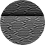Vista del tapizado de tela premium en negro con costuras decorativas al tono