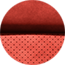 Se muestra tapizado en cuero Nappa negro con refuerzos en gamuza Alcantara®, inserciones perforadas en gamuza Alcantara Ruby Red, costuras decorativas en Ruby Red y logo Bee bordado<br>Disponible en paquete R/T Scat