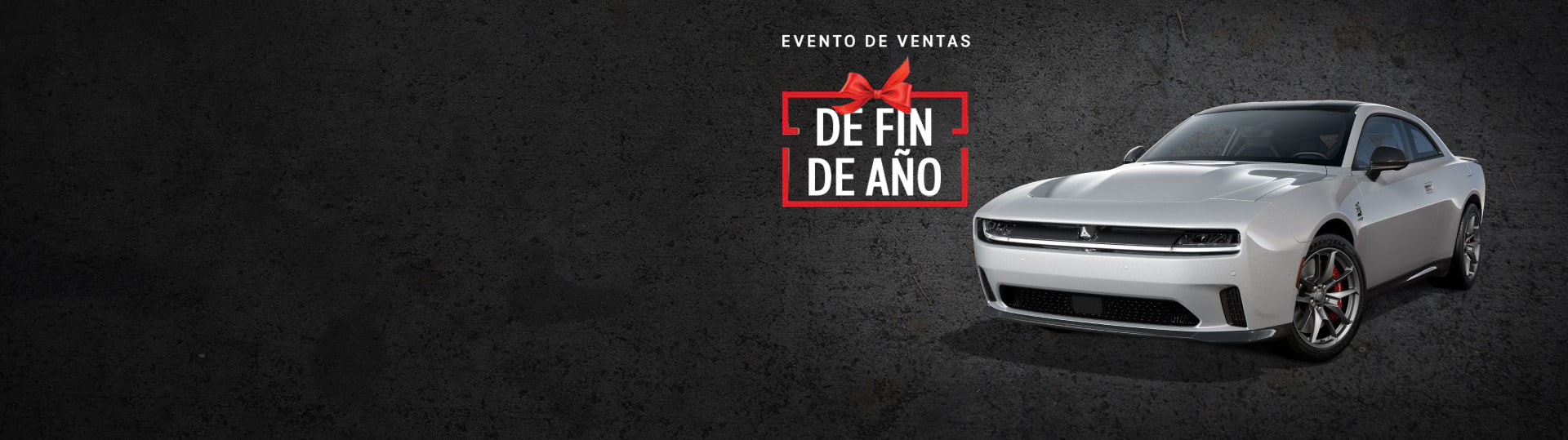 Un Dodge Charger Daytona Scat Pack 2024 en Triple Nickel. Evento de ventas de fin de año.