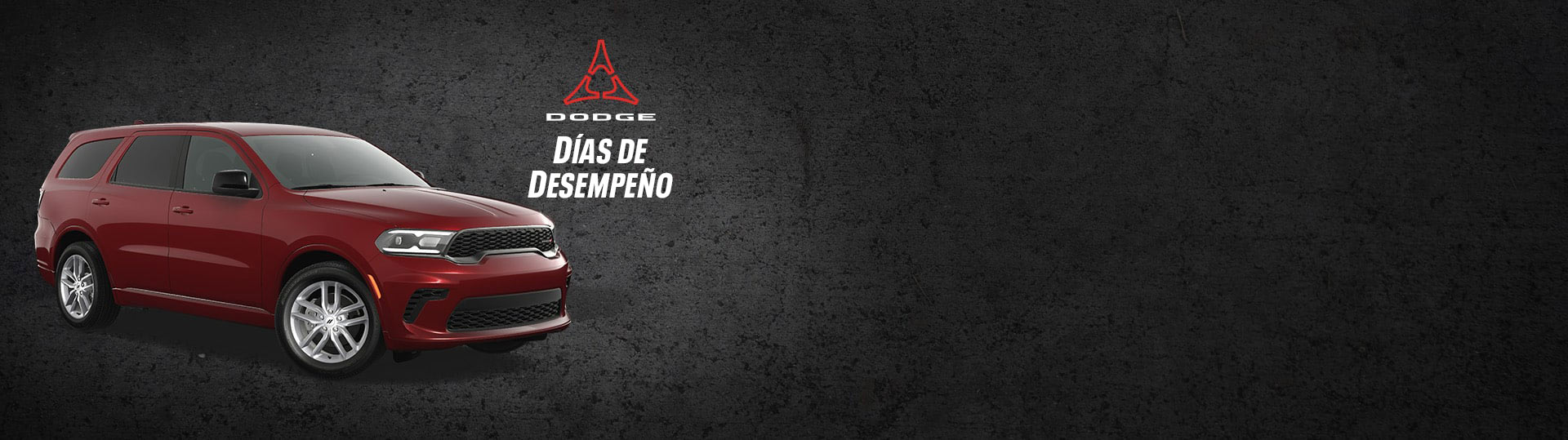 Un Dodge Durango GT 2025 rojo. Evento de ventas Días de desempeño.