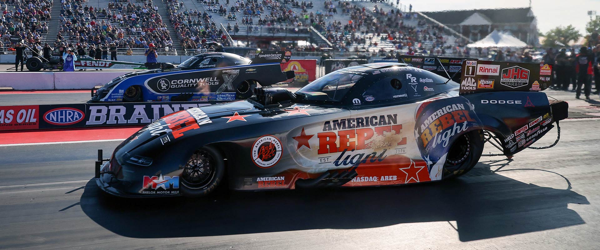 Matt Hagan logró el domingo 23 de agosto su segunda victoria en los Brainerd Nationals con su Dodge Funny Car. 